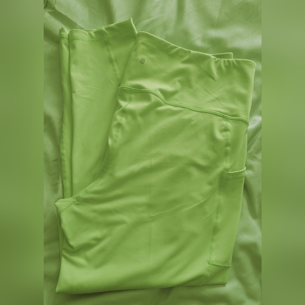 Ideology Women's Size XL GREEN Side Pockets Leggings